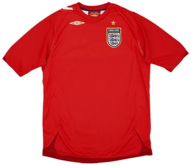 Umbro 2006-08 England Away Shirt - 9/10 - (XL.Boys)