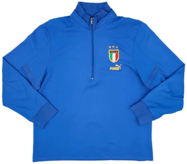 2004-06 Italy Puma 1/2 Zip Drill Top - 8/10 - (XL)
