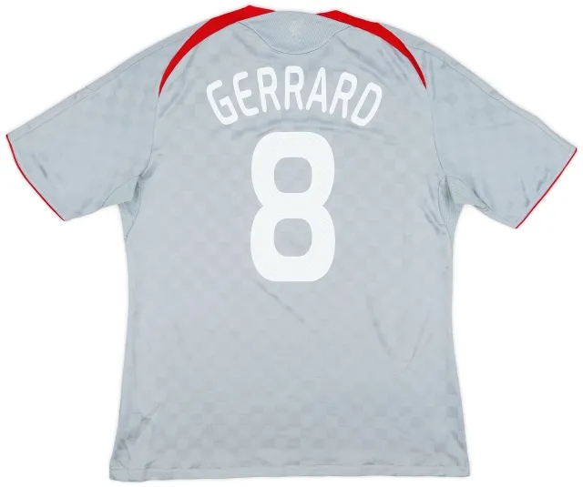 adidas 2008-09 Liverpool Away Shirt Gerrard #8 - 5/10 - (XL)