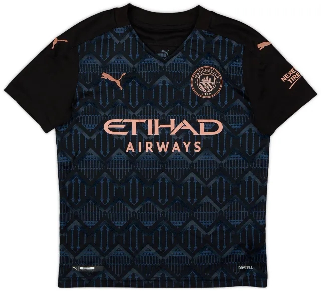 Puma 2020-21 Manchester City Away Shirt - 9/10 - (S.Boys)