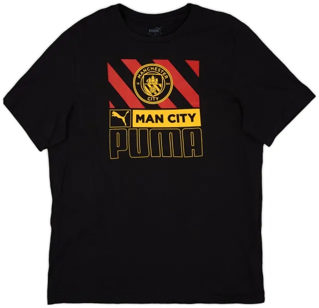 2022-23 Manchester City Puma Cotton Tee - 9/10 - (L)