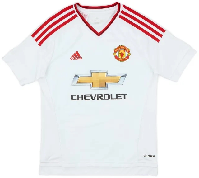 adidas 2015-16 Manchester United Away Shirt - 9/10 - (M.Boys)