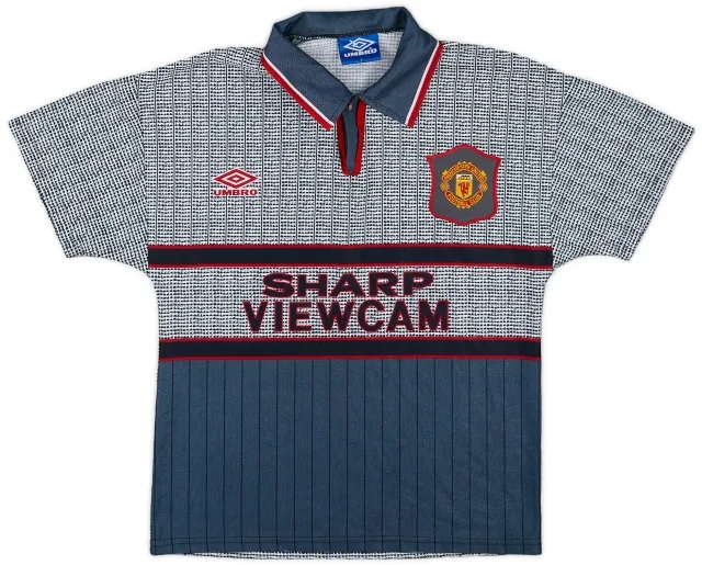 Umbro 1995-96 Manchester United Away Shirt - 9/10 - (Y)