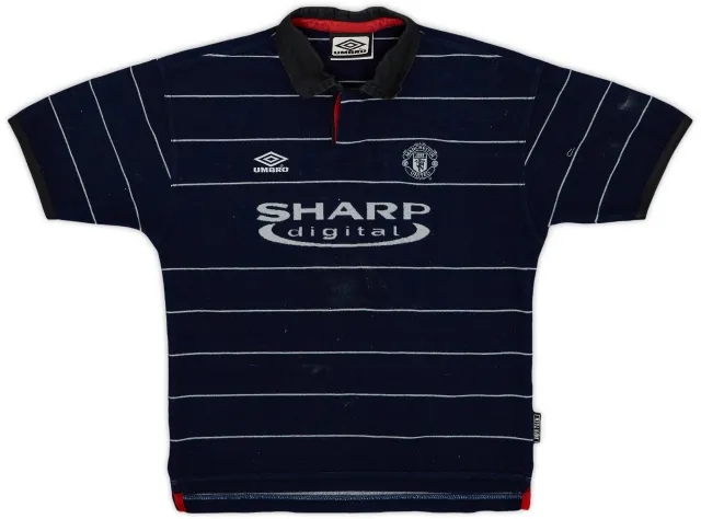 Umbro 1999-00 Manchester United Away Shirt - 5/10 - (S.Boys)