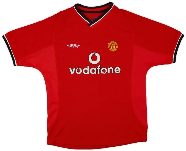Umbro 2000-02 Manchester United Home Shirt - 6/10 - (M.Boys)