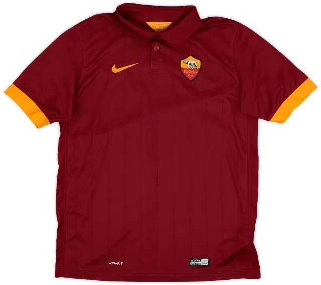 Nike 2014-15 Roma Home Shirt - 9/10 - (XL.Boys)