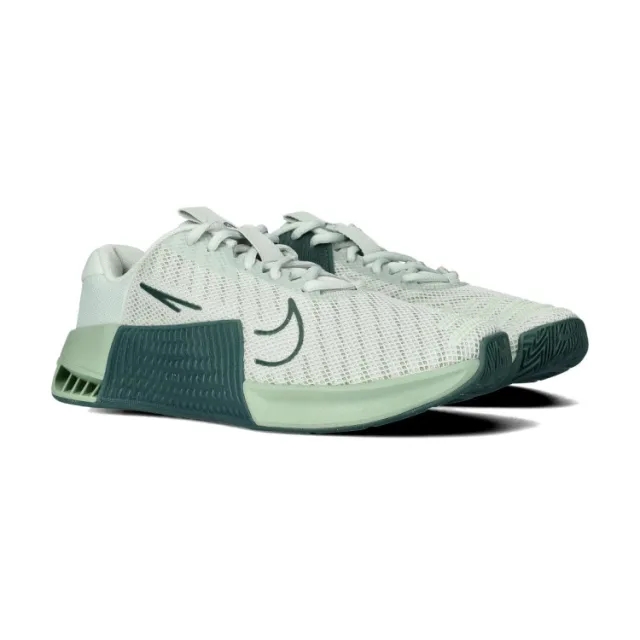 Nike Women's Metcon 9 Training Shoes - Light Silver/Vintage Green/Jade Horizon -  Size: UK 8