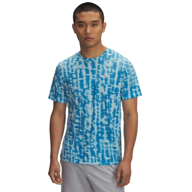 Men's Under Armour Launch Printed T-Shirt in Blue