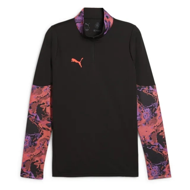 PUMA Individualcup Quarter-Zip Football Top Shirt Men, Black