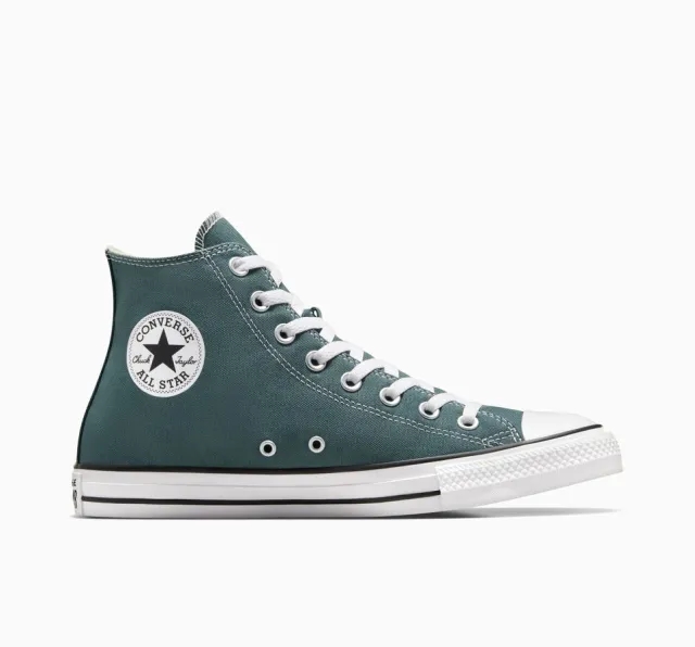 Converse all star hi trainers in dark green