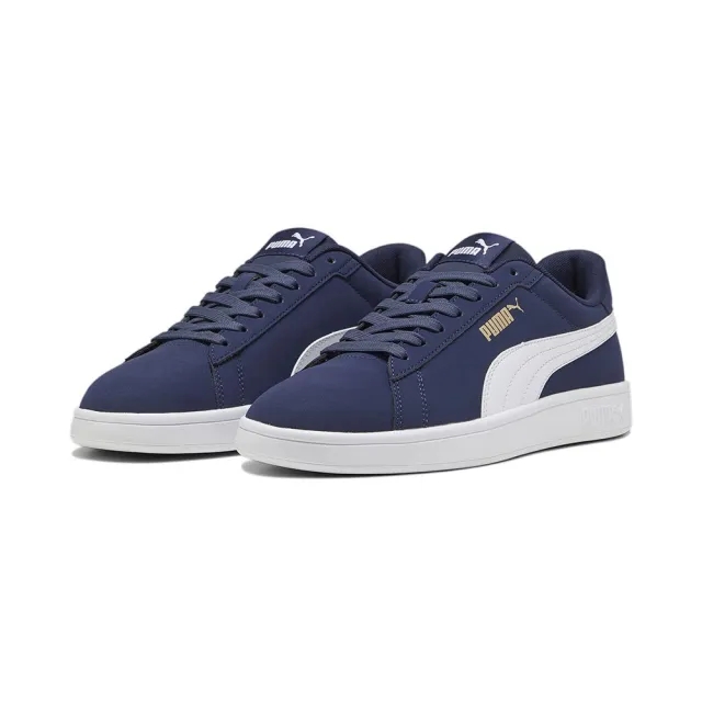 PUMA Smash 3.0 Suede Lace Up Trainers, Navy