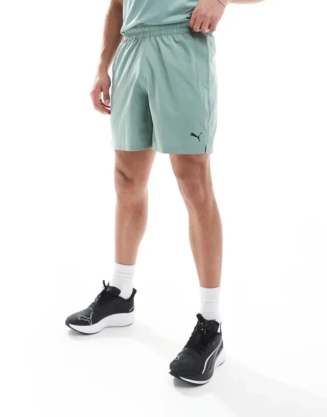PUMA Tad Essentials 7 Woven Shorts Men, Green Moon