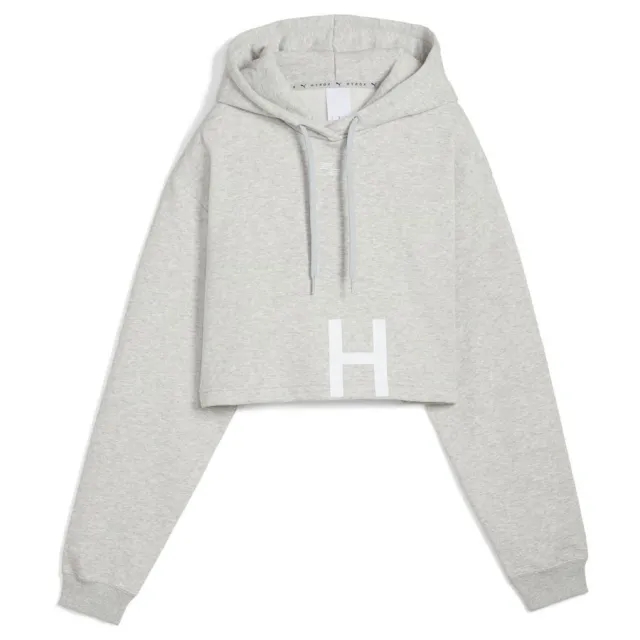 W Puma X Hyrox Heavyweight Hoodie Light Gray Heather - ['Grey']