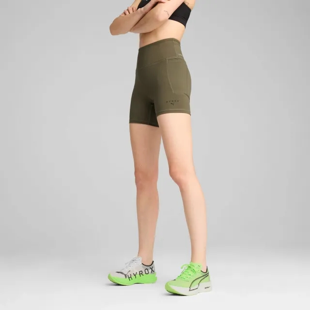 PUMA x HYROX Cloudspun 3 Short Tights Women, Loden Green