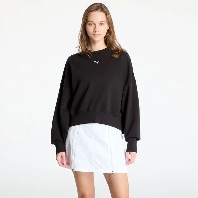 PUMA Wardrobe Ess Oversized Crew Shirt Women, Black
