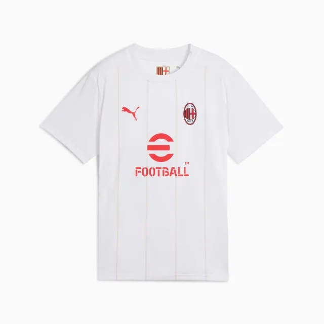 PUMA AC Milan Pre-Match Jersey Youth, White/Putty