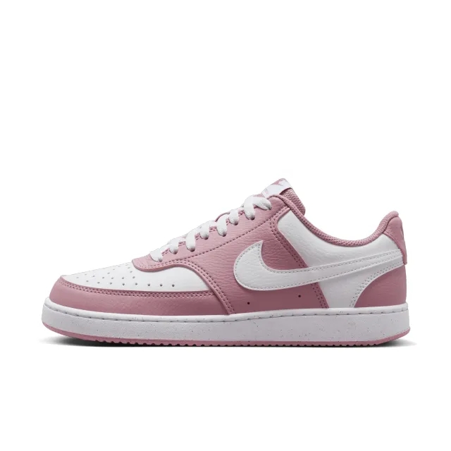 Nike court vision trainers in white & pink