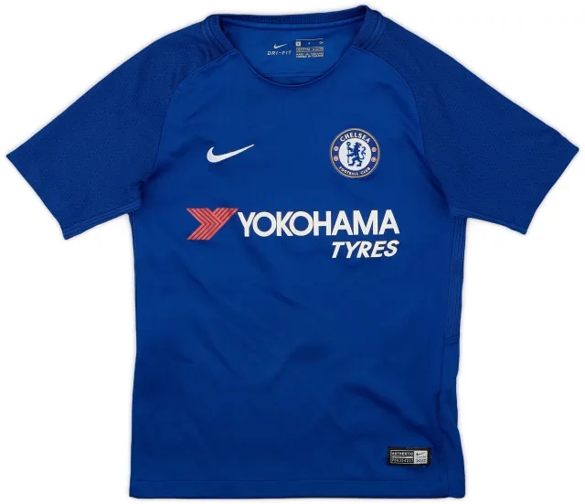 adidas 2017-18 Chelsea Home Shirt - 9/10 - (S.Boys)