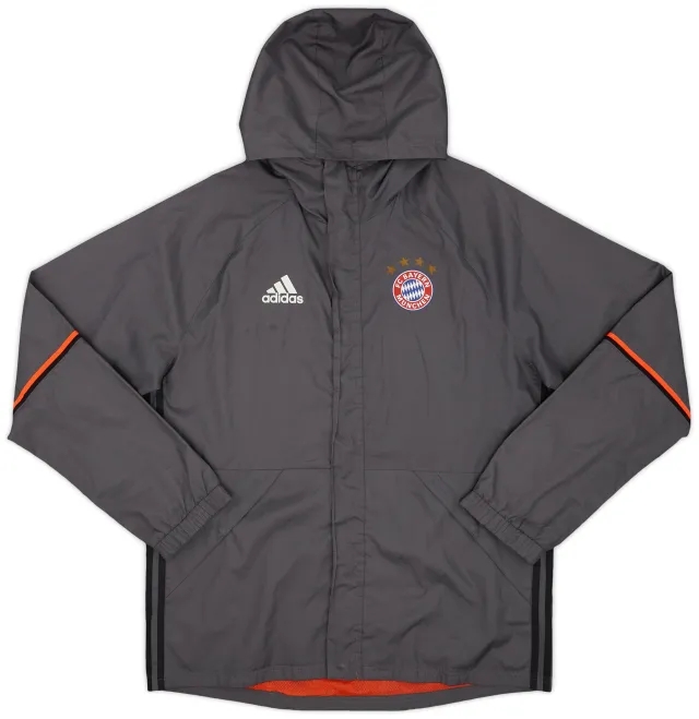 2016-17 Bayern Munich adidas Hooded Rain Jacket - 8/10 - (L)