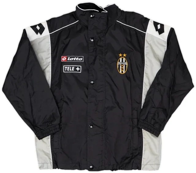 2000-01 Juventus Lotto Hooded Rain Jacket - 8/10 - (XL.Boys)