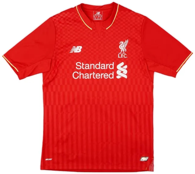 NewBalance 2015-16 Liverpool Home Shirt - 9/10 - (XL.Boys)