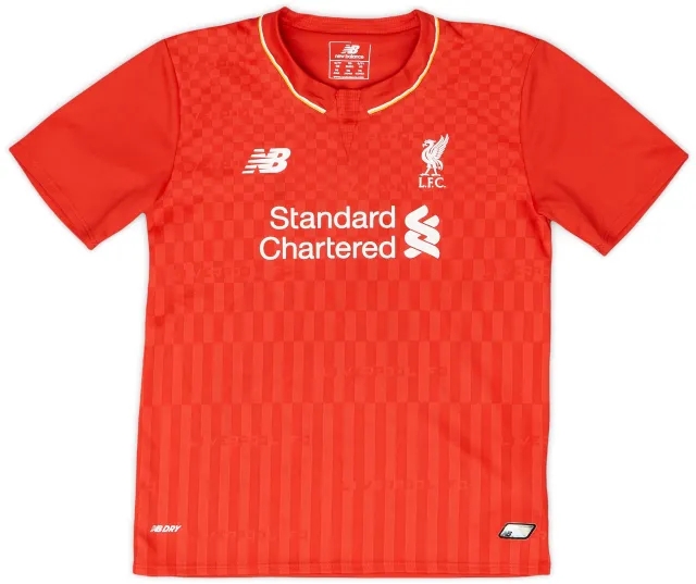 NewBalance 2015-16 Liverpool Home Shirt - 9/10 - (S.Boys)
