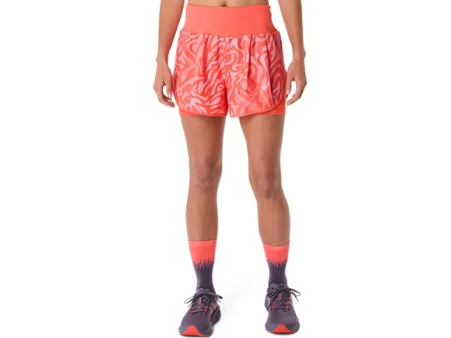 ASICS RoadAOP2in13.5inRunningShortsWomen-Orange