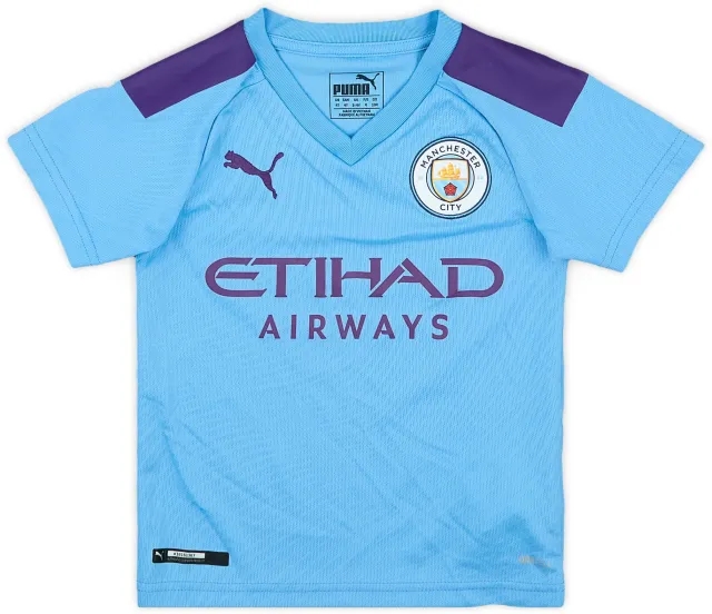 Puma 2019-20 Manchester City Home Shirt - 9/10 - (3-4 Years)