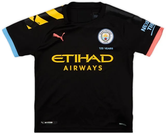 Puma 2019-20 Manchester City Away Shirt - 9/10 - (S.Boys)