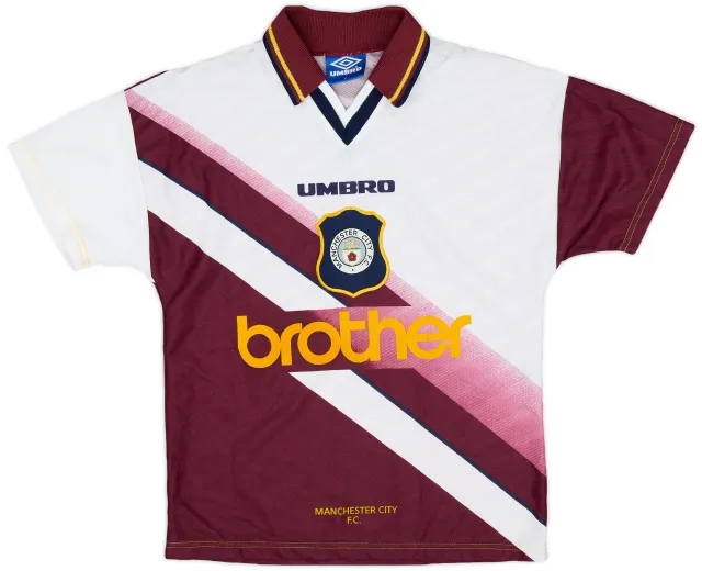 Umbro 1996-97 Manchester City Away Shirt - 9/10 - (Y)