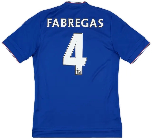 adidas 2015-16 Chelsea Home Shirt Fabregas #4 - 6/10 - (S)