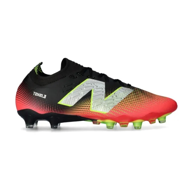 New Balance Tekela V4 Pro Low Fg Flash Point - Black/Red/Silver - ['Black']