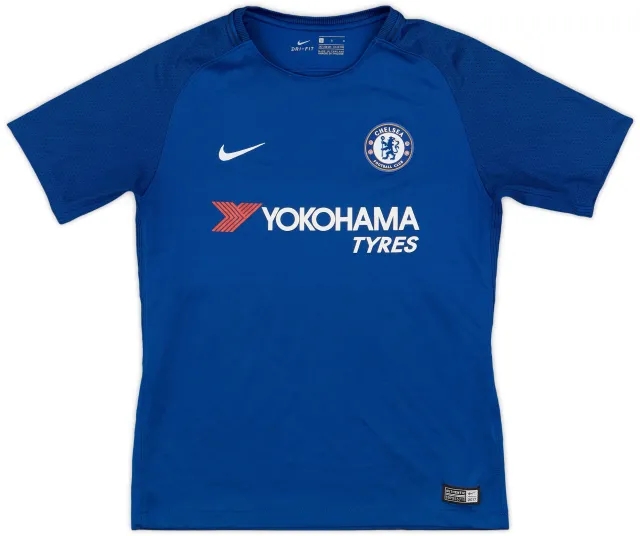 adidas 2017-18 Chelsea Home Shirt - 9/10 - (L.Boys)