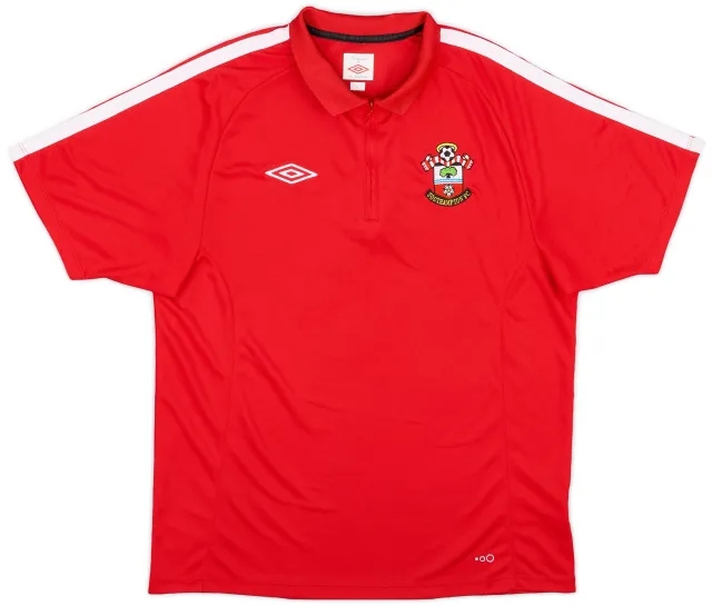 2010-11 Southampton Umbro 1/4 Zip Polo Shirt - 9/10 - (L)