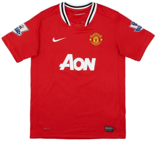 Nike 2011-12 Manchester United Home Shirt J.S. Park #13 - 6/10 - (L)