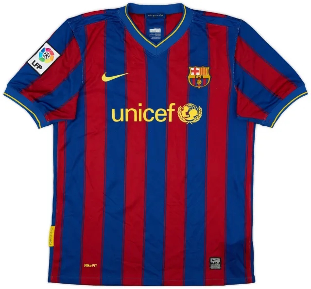 Nike 2009-10 Barcelona Home Shirt - 8/10 - (XL.Boys)