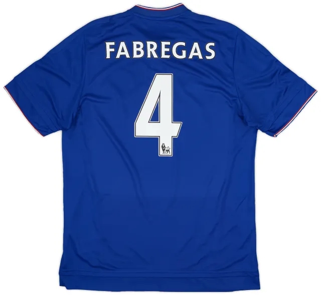 adidas 2015-16 Chelsea Home Shirt Fabregas #4 (L)