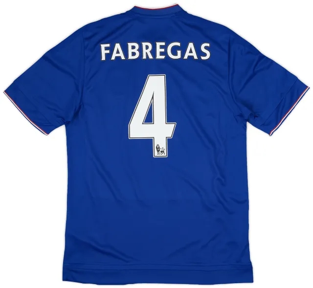 adidas 2015-16 Chelsea Home Shirt Fabregas #4 (M)
