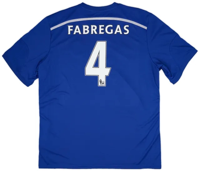 adidas 2014-15 Chelsea Home Shirt Fabregas #4 (XXL)
