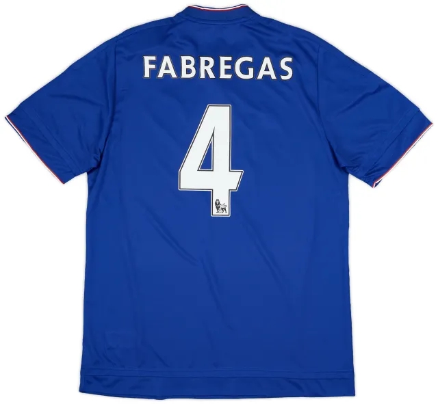 adidas 2015-16 Chelsea Home Shirt Fabregas #4 (L)