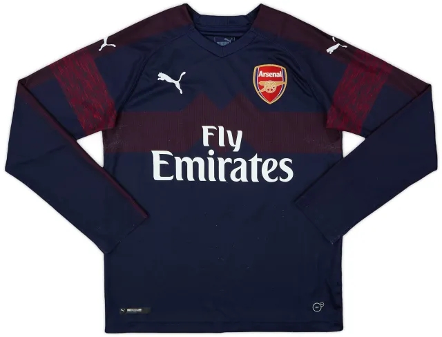 Puma 2018-19 Arsenal Away L/S Shirt - 7/10 - (L.Boys)