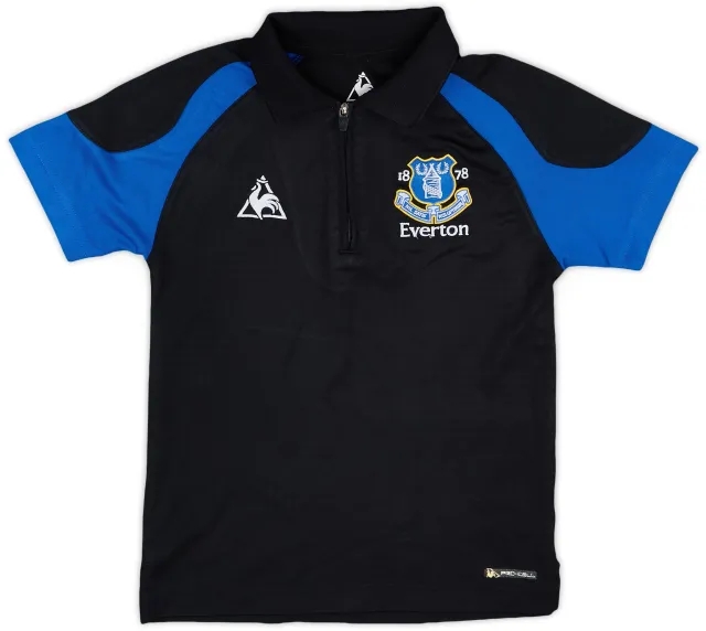 2010-11 Everton Le Coq Sportif 1/4 Zip Polo Shirt - 6/10 - (S.Boys)