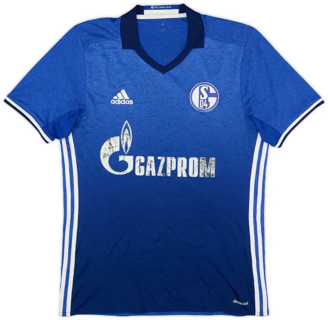 adidas 2016-18 Schalke Home Shirt - 5/10 - (M)