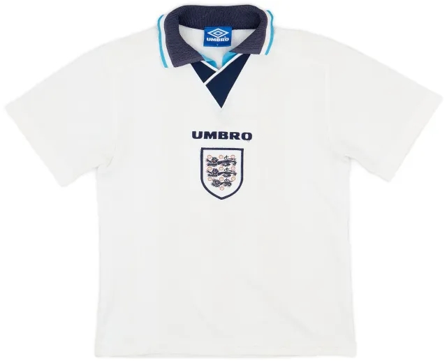 Umbro 1995-97 England Home Shirt - 6/10 - (Y)