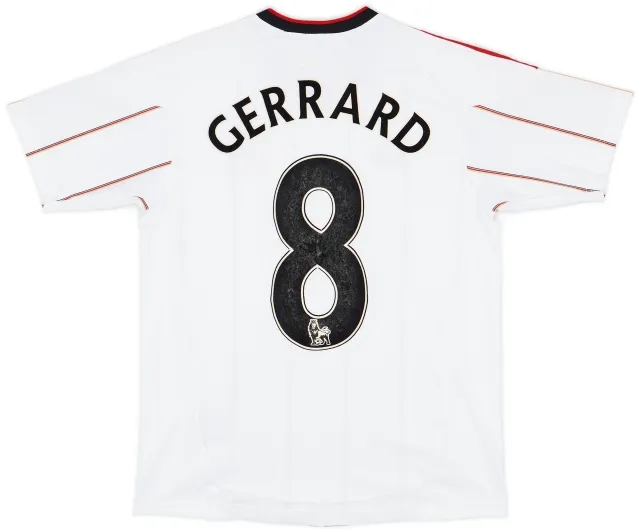 adidas 2010-11 Liverpool Away Shirt Gerrard #8 - 7/10 - (L.Boys)