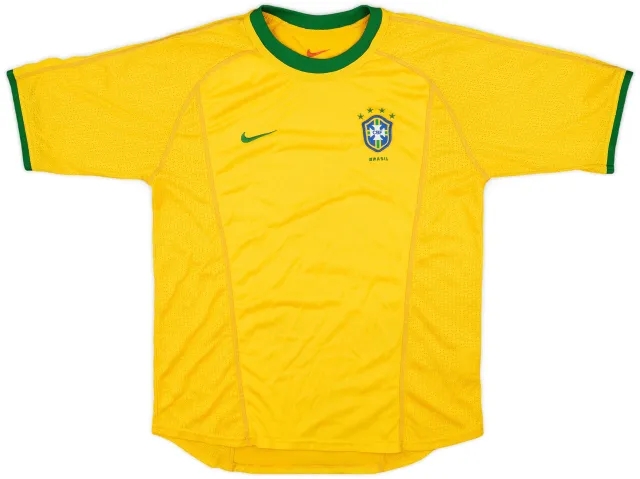 Nike 2000-02 Brazil Home Shirt - 8/10 - (XL.Boys)