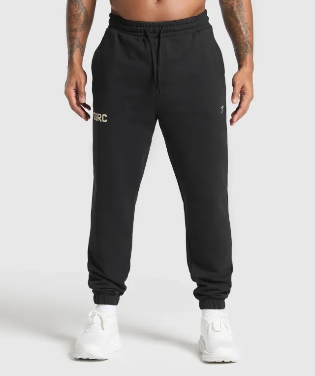 Gymshark Running Graphic Joggers - Black
