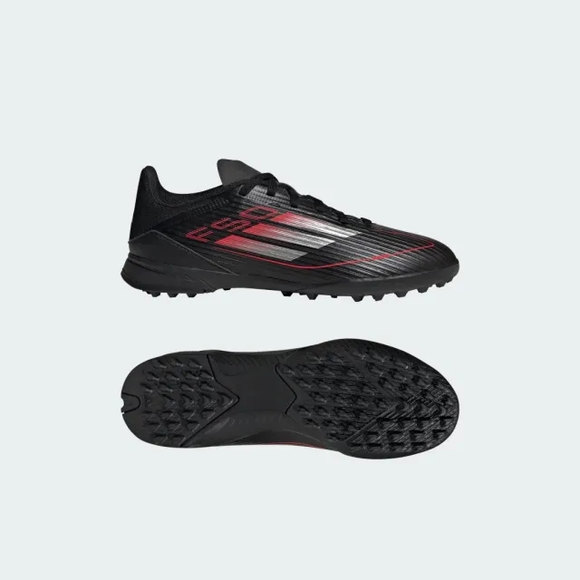Adidas F50 League Tf Stealth Victory - Core Black/Iron Metal/Lucid Red Kids - ['Black']