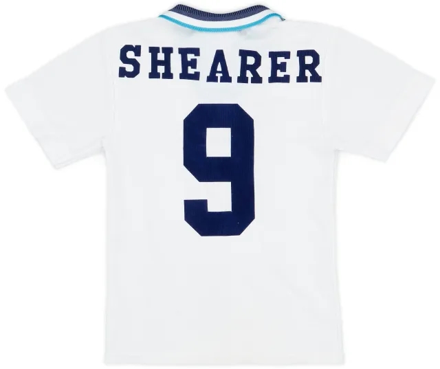 Umbro 1995-97 England Home Shirt Shearer #9 - 8/10 - (S.Boys)