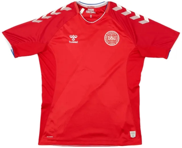 Hummel 2018-19 Denmark Home Shirt Eriksen #10 - 6/10 - (L)
